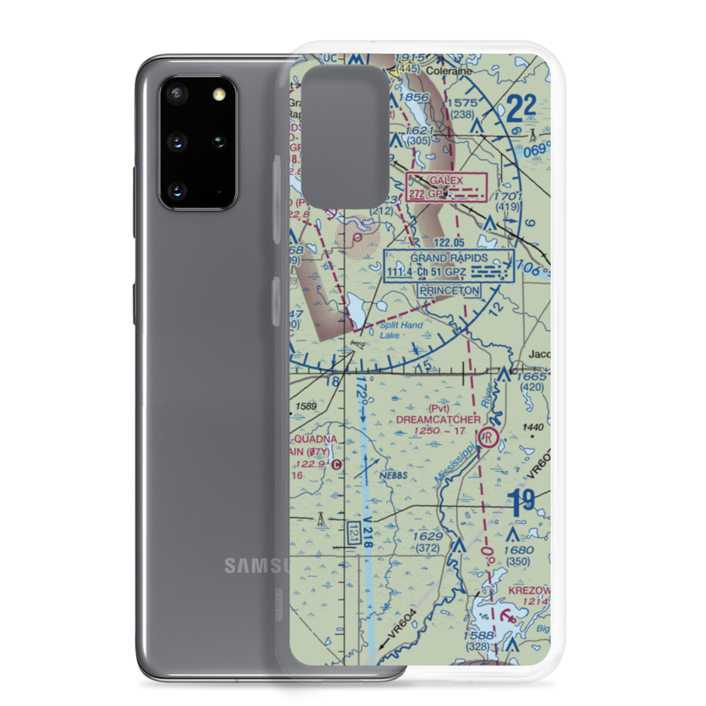 Porter Airport (8MN8) VFR Sectional Samsung Case Samsung Galaxy S20 Plus model shown