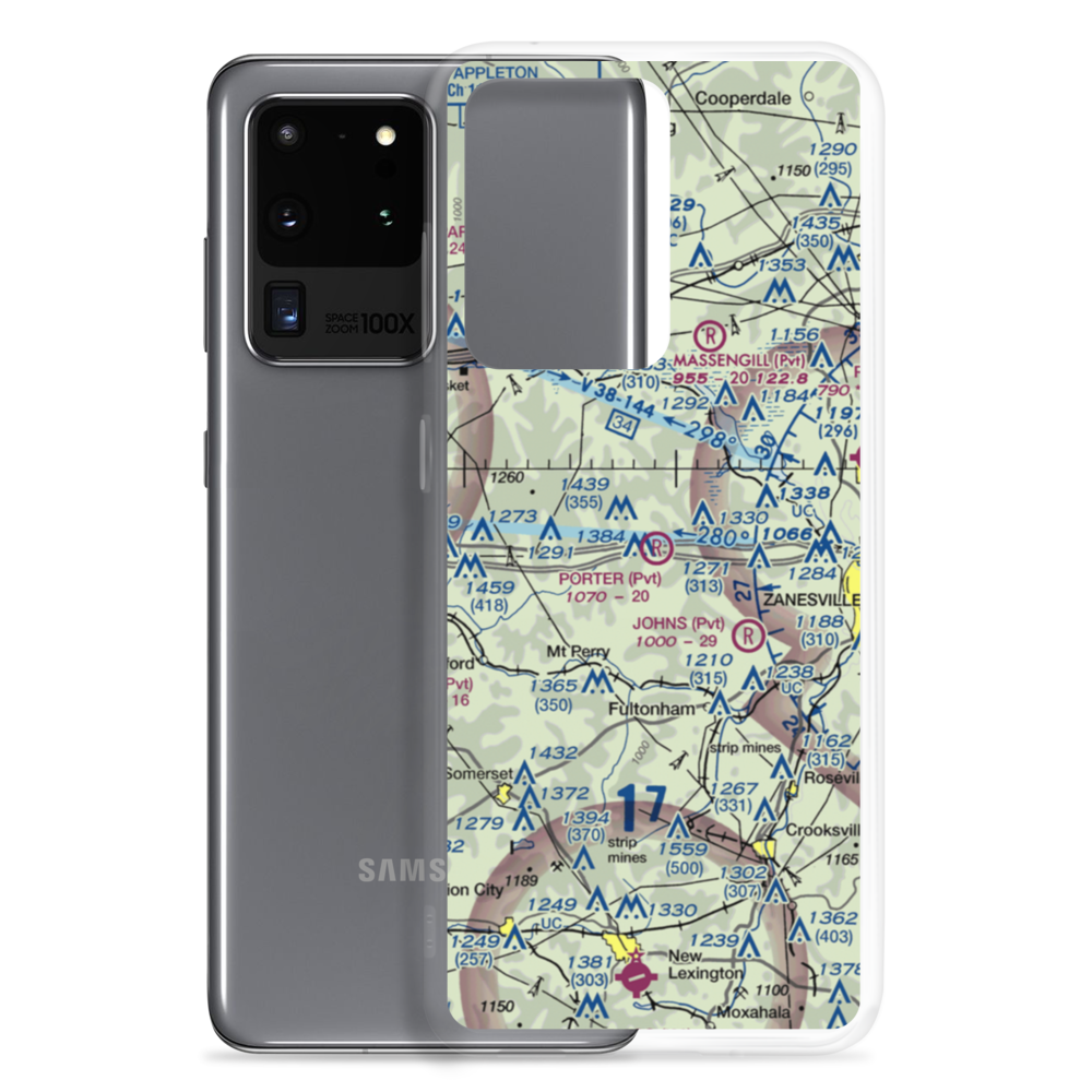 Porter Airport (OH92) VFR Sectional Samsung Case Samsung Galaxy S20 Ultra model shown