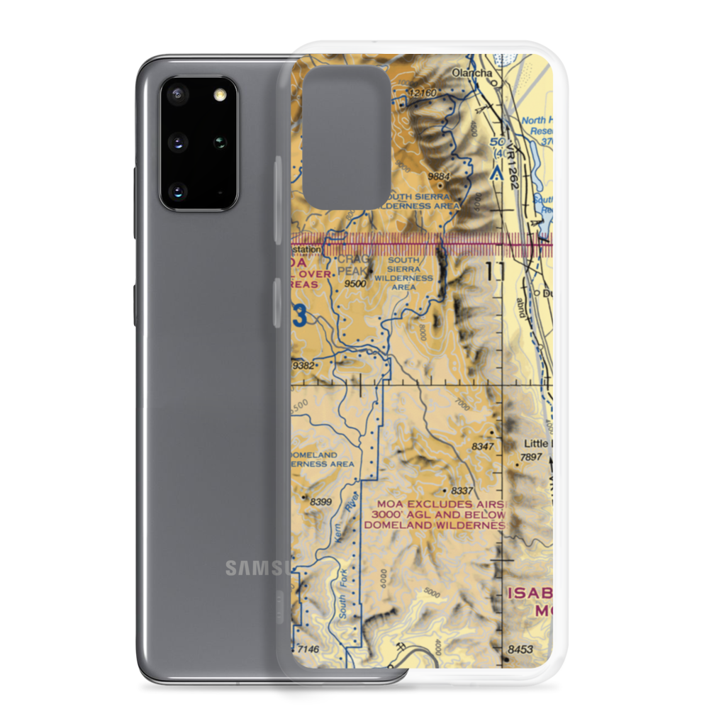 Porter Ranch Airport (68CN) VFR Sectional Samsung Case Samsung Galaxy S20 Plus model shown