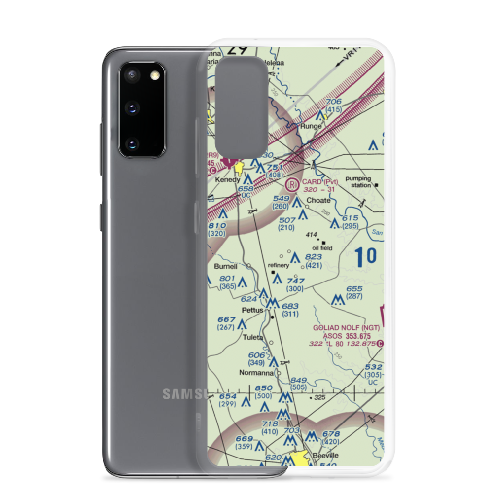 Porter Ranch Airport (87TX) VFR Sectional Samsung Case Samsung Galaxy S20 model shown