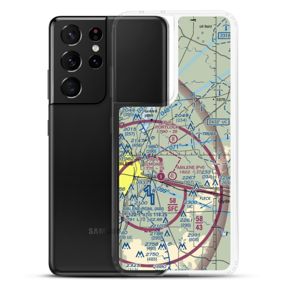 Portlock Airfield (TX02) VFR Sectional Samsung Case Samsung Galaxy S21 Ultra model shown