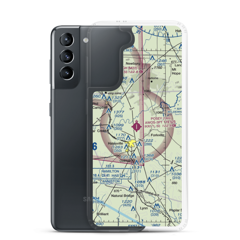 Posey Field (1M4) VFR Sectional Samsung Case Samsung Galaxy S21 model shown