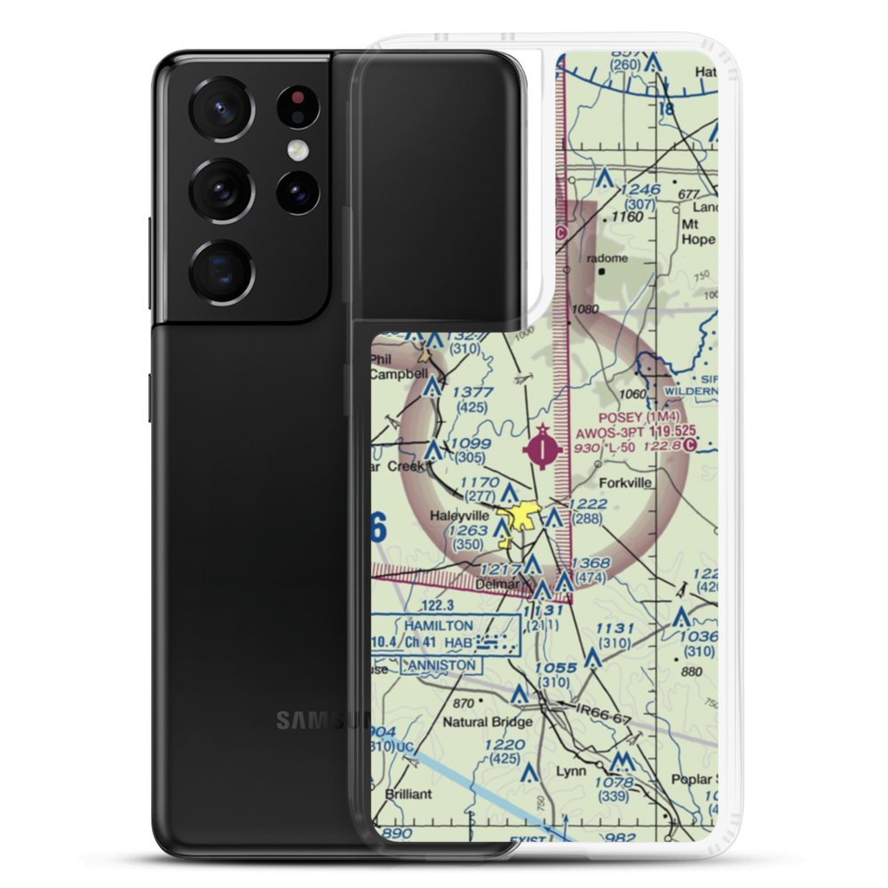 Posey Field (1M4) VFR Sectional Samsung Case Samsung Galaxy S21 Ultra model shown