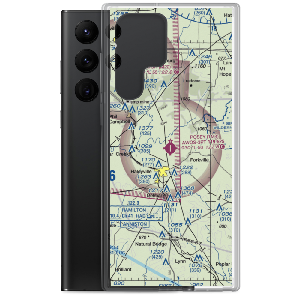Posey Field (1M4) VFR Sectional Samsung Case Samsung Galaxy S22 Ultra model shown