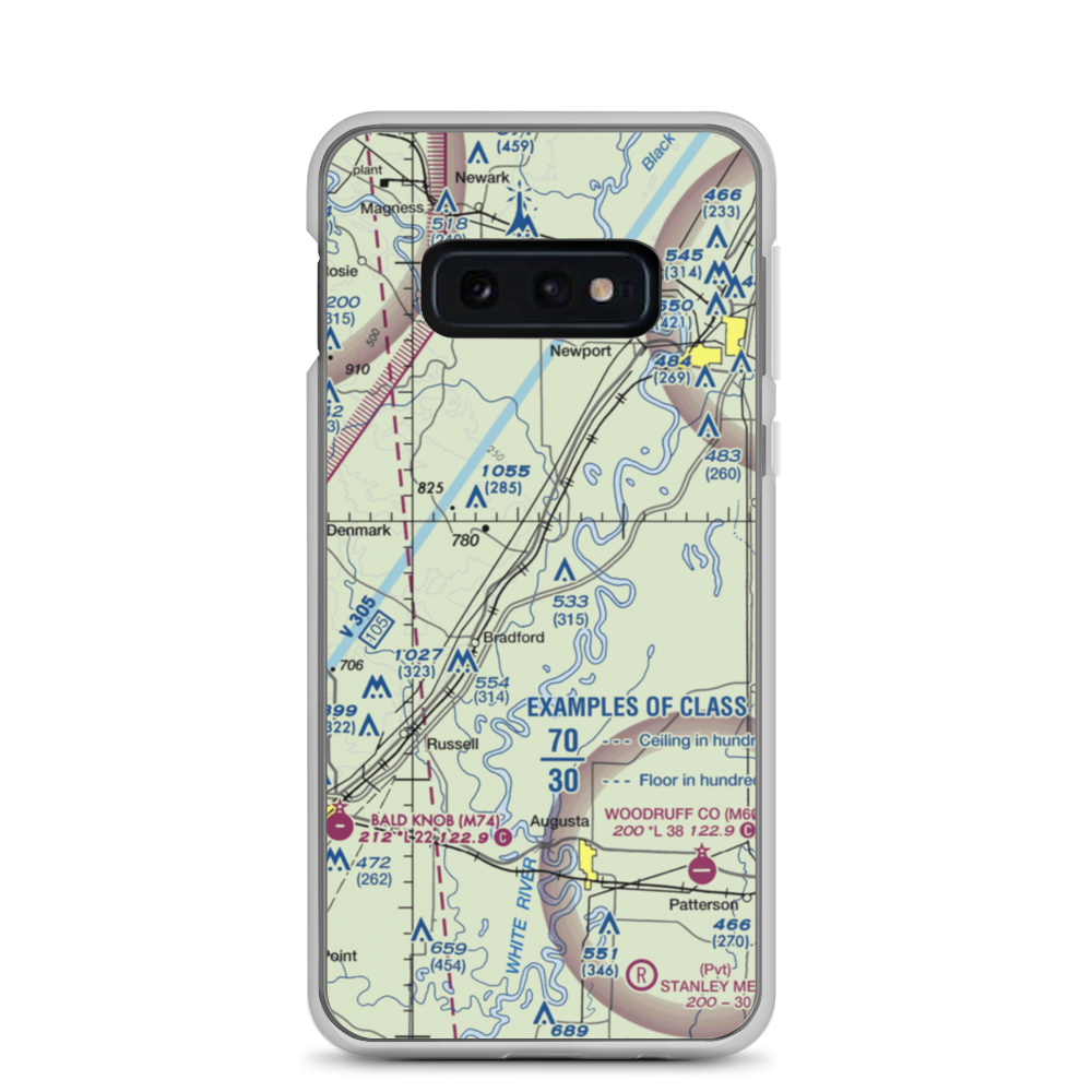 Possum Grape Exit (POSG) VFR Sectional Samsung Case Samsung Galaxy S10e model shown