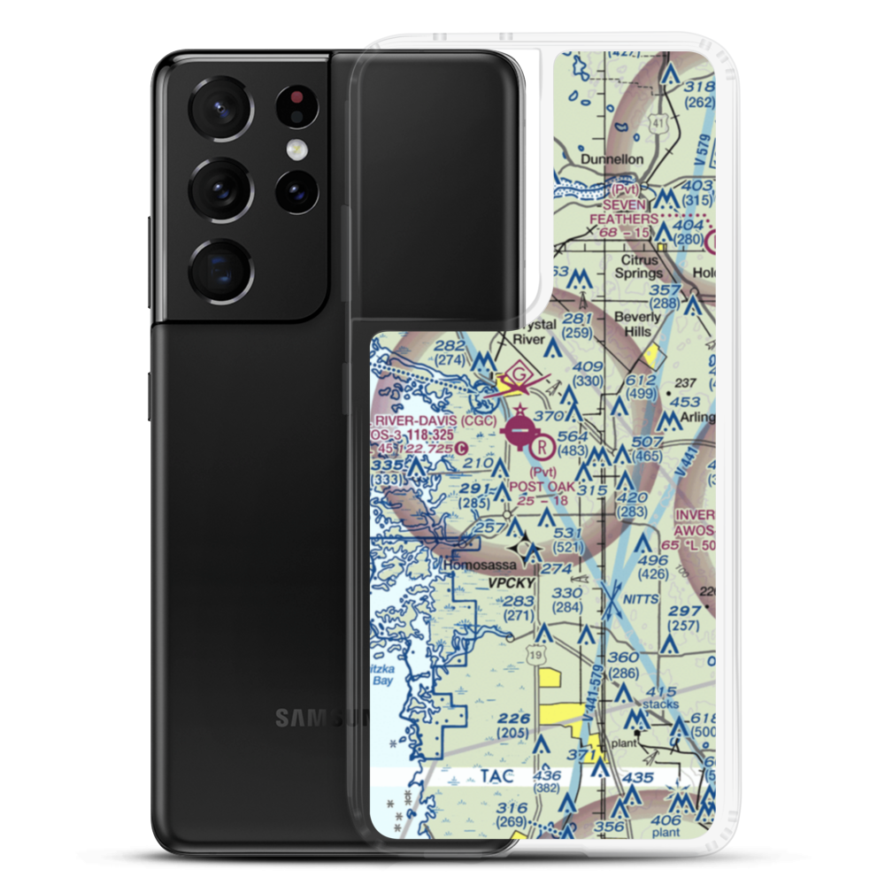 Post Oak Ranch Airport (1FA1) VFR Sectional Samsung Case Samsung Galaxy S21 Ultra model shown