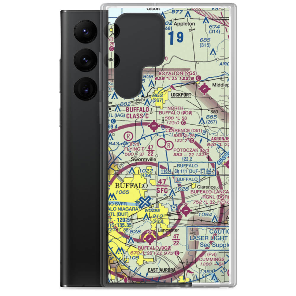 Potoczak Airport (NK19) VFR Sectional Samsung Case Samsung Galaxy S22 Ultra model shown