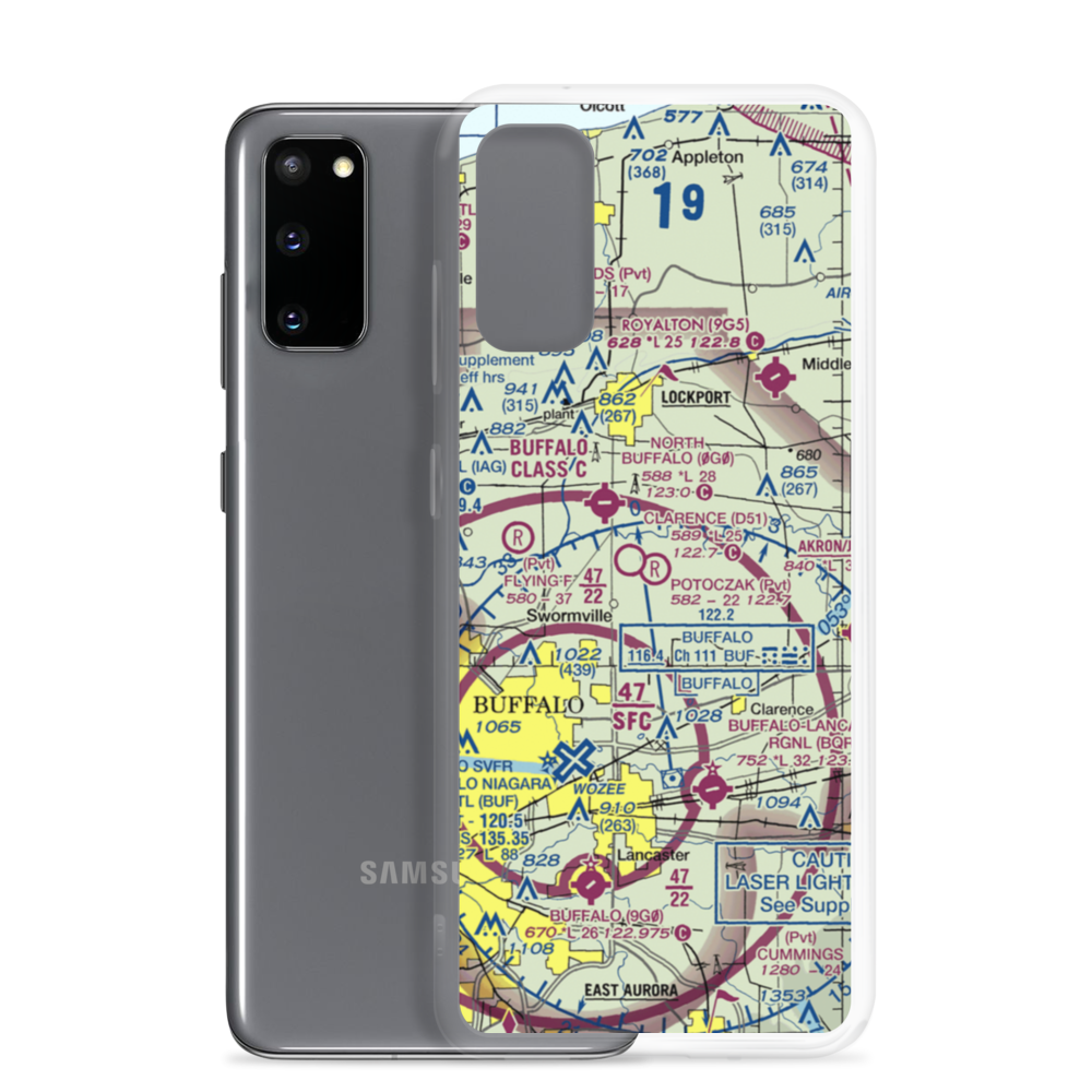 Potoczak Airport (NK19) VFR Sectional Samsung Case Samsung Galaxy S20 model shown