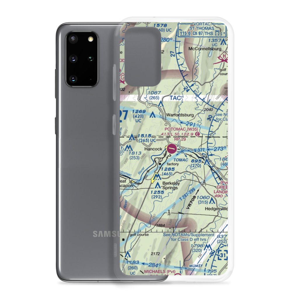 Potomac Airpark (W35) VFR Sectional Samsung Case Samsung Galaxy S20 Plus model shown