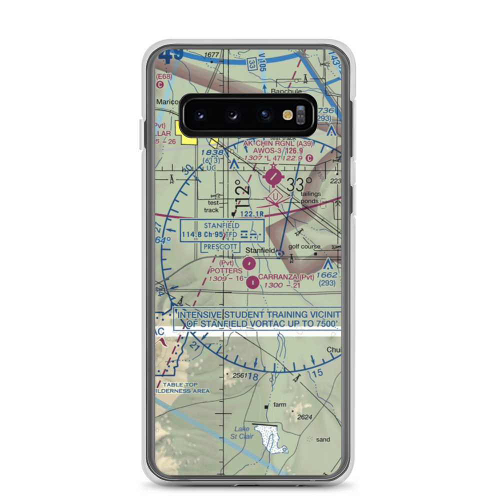 Potters Field (55AZ) VFR Sectional Samsung Case Samsung Galaxy S10 model shown