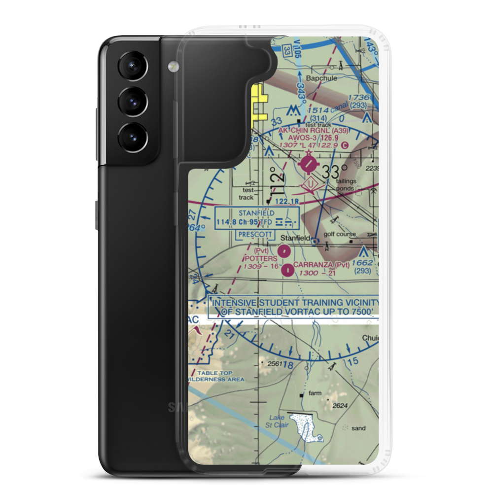 Potters Field (55AZ) VFR Sectional Samsung Case Samsung Galaxy S21 Plus model shown