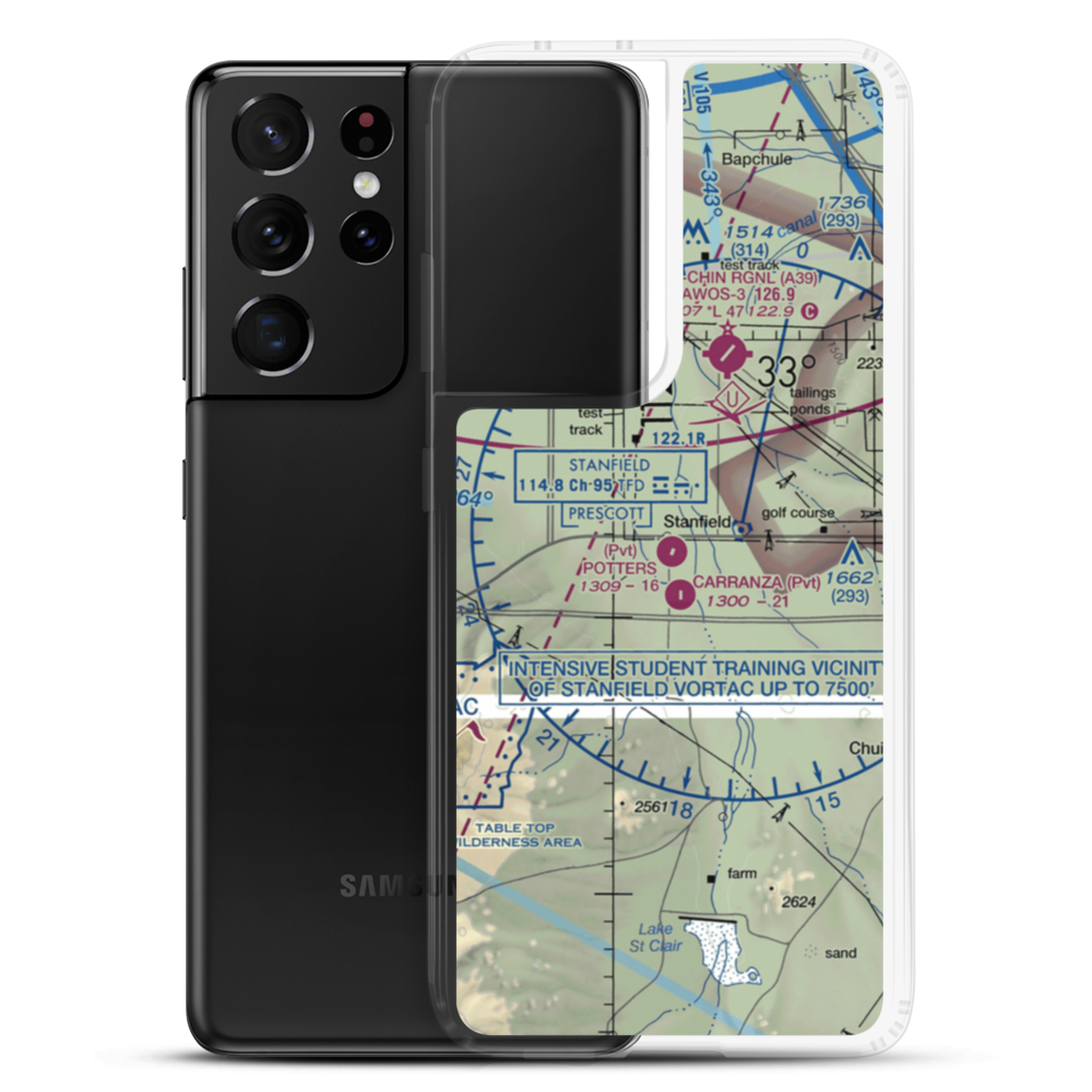 Potters Field (55AZ) VFR Sectional Samsung Case Samsung Galaxy S21 Ultra model shown