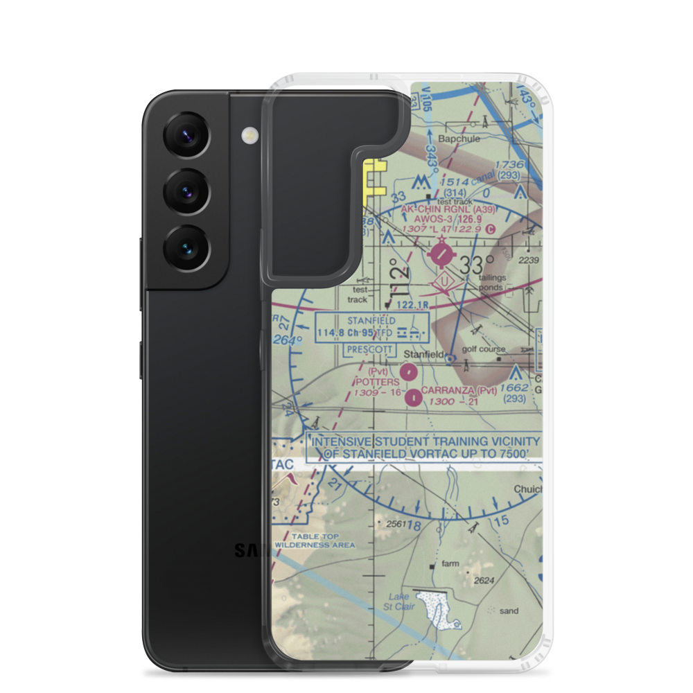 Potters Field (55AZ) VFR Sectional Samsung Case Samsung Galaxy S22 model shown