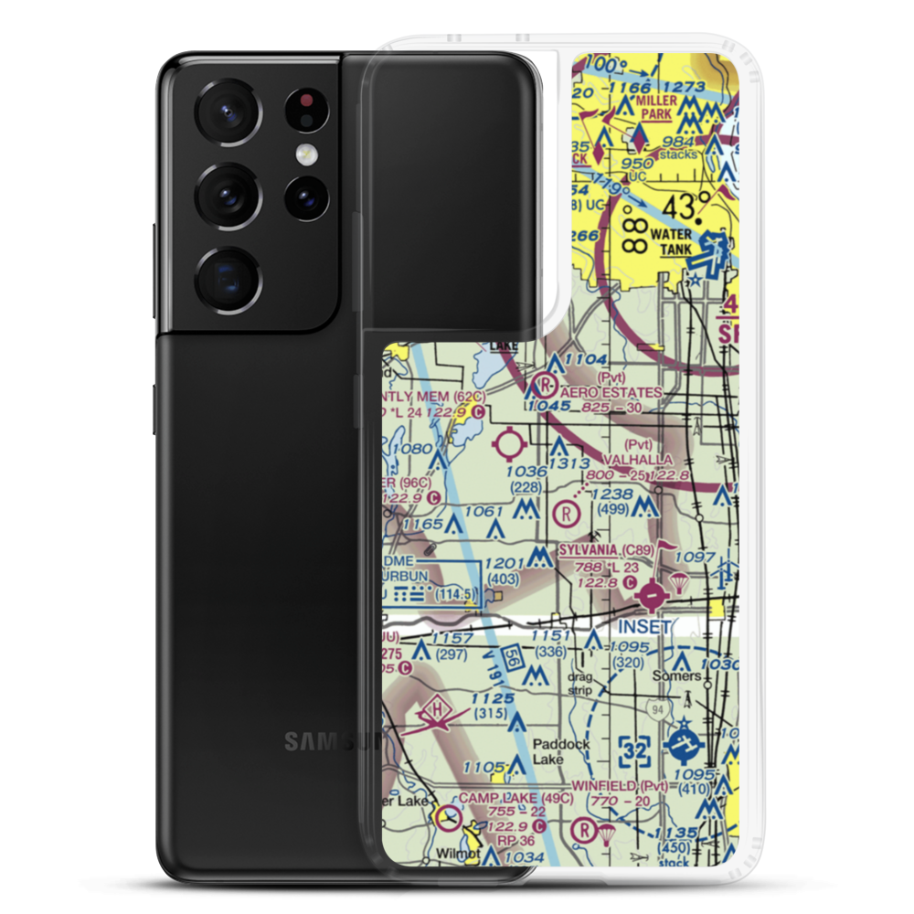 Potts Field (0WN5) VFR Sectional Samsung Case Samsung Galaxy S21 Ultra model shown