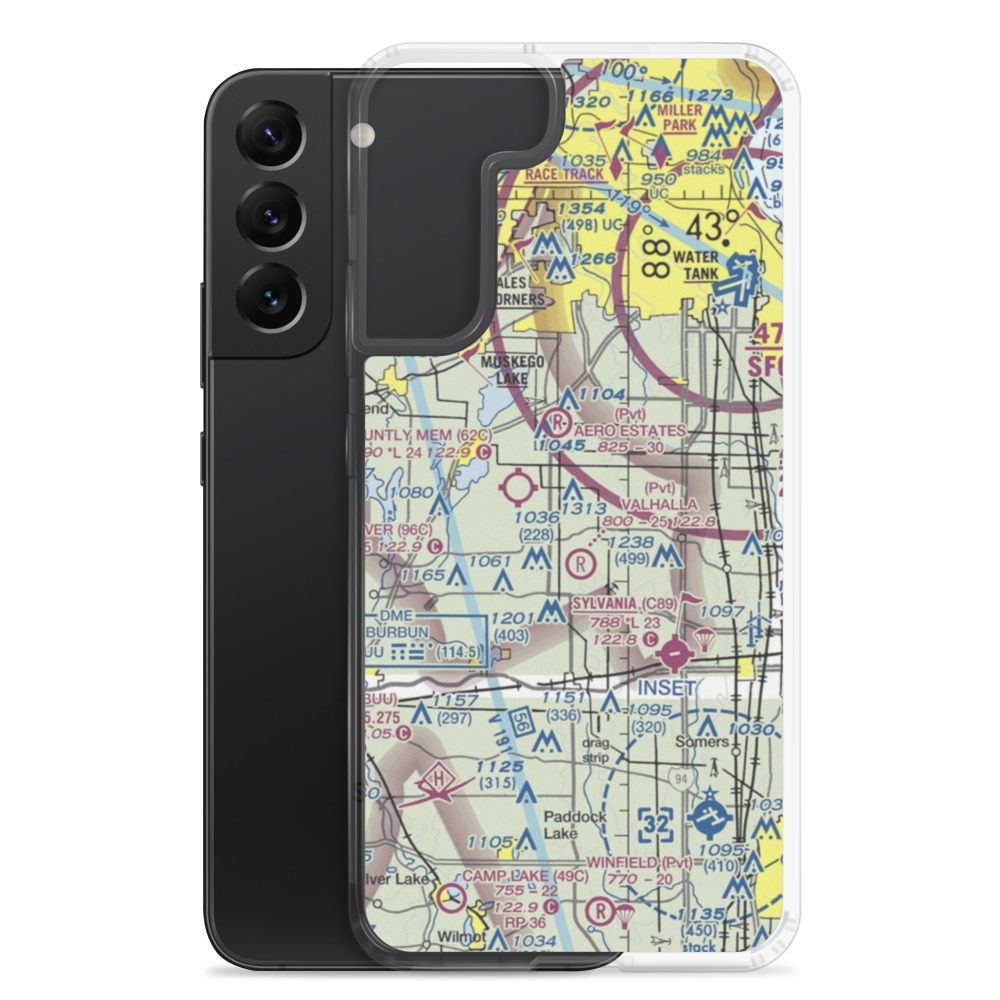 Potts Field (0WN5) VFR Sectional Samsung Case Samsung Galaxy S22 Plus model shown