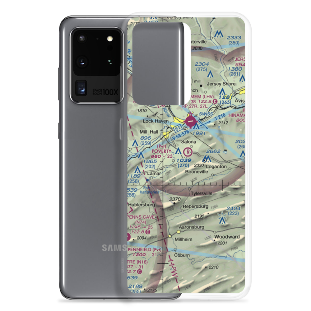 Poverty Airport (PS73) VFR Sectional Samsung Case Samsung Galaxy S20 Ultra model shown