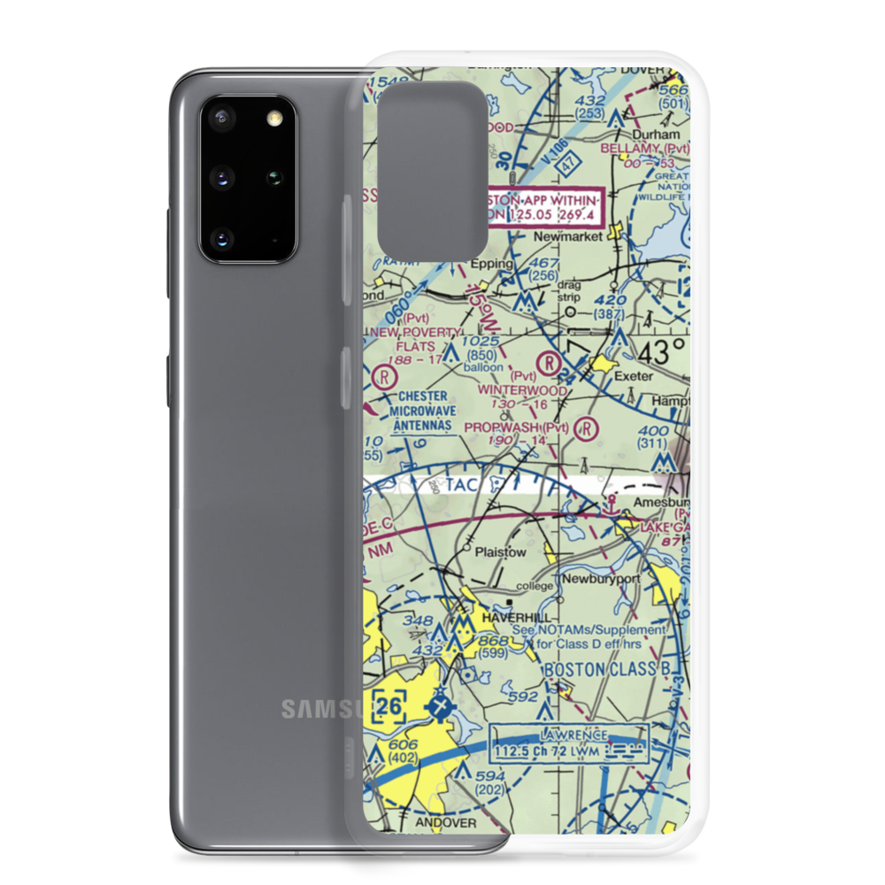 Pow-Wow Seaplane Base (NH64) VFR Sectional Samsung Case Samsung Galaxy S20 Plus model shown