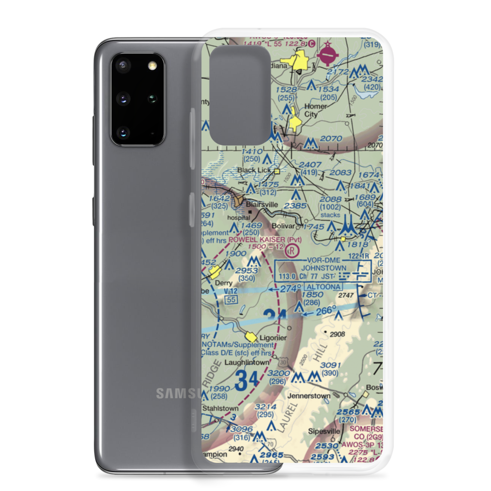Powell Kaiser Airport (01PA) VFR Sectional Samsung Case Samsung Galaxy S20 Plus model shown