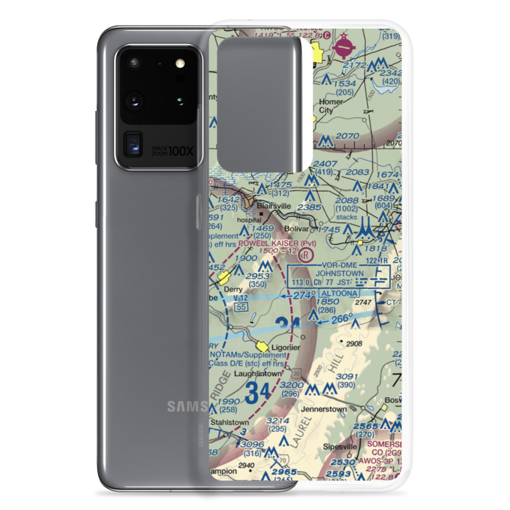 Powell Kaiser Airport (01PA) VFR Sectional Samsung Case Samsung Galaxy S20 Ultra model shown