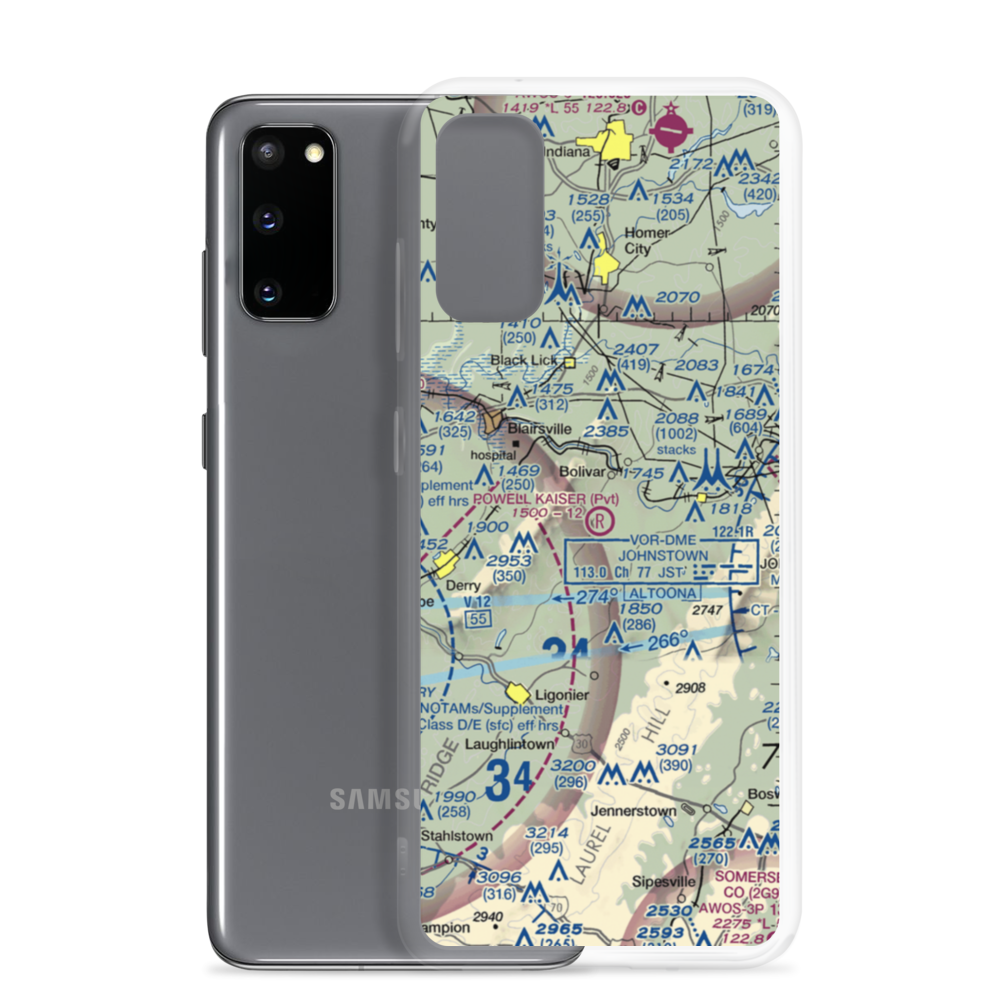 Powell Kaiser Airport (01PA) VFR Sectional Samsung Case Samsung Galaxy S20 model shown