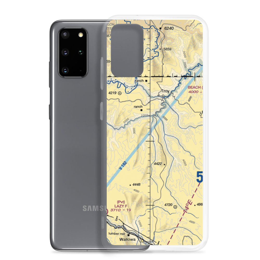 Powwatka Ridge Airport (03OR) VFR Sectional Samsung Case Samsung Galaxy S20 Plus model shown