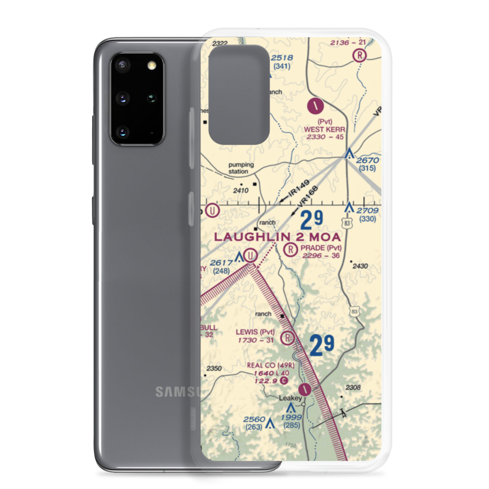 Prade Ranch Airport (57TE) VFR Sectional Samsung Case Samsung Galaxy S20 Plus model shown