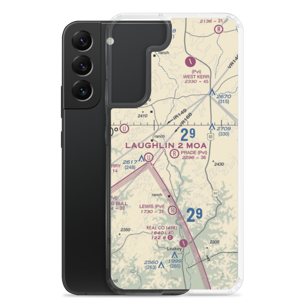Prade Ranch Airport (57TE) VFR Sectional Samsung Case Samsung Galaxy S22 Plus model shown