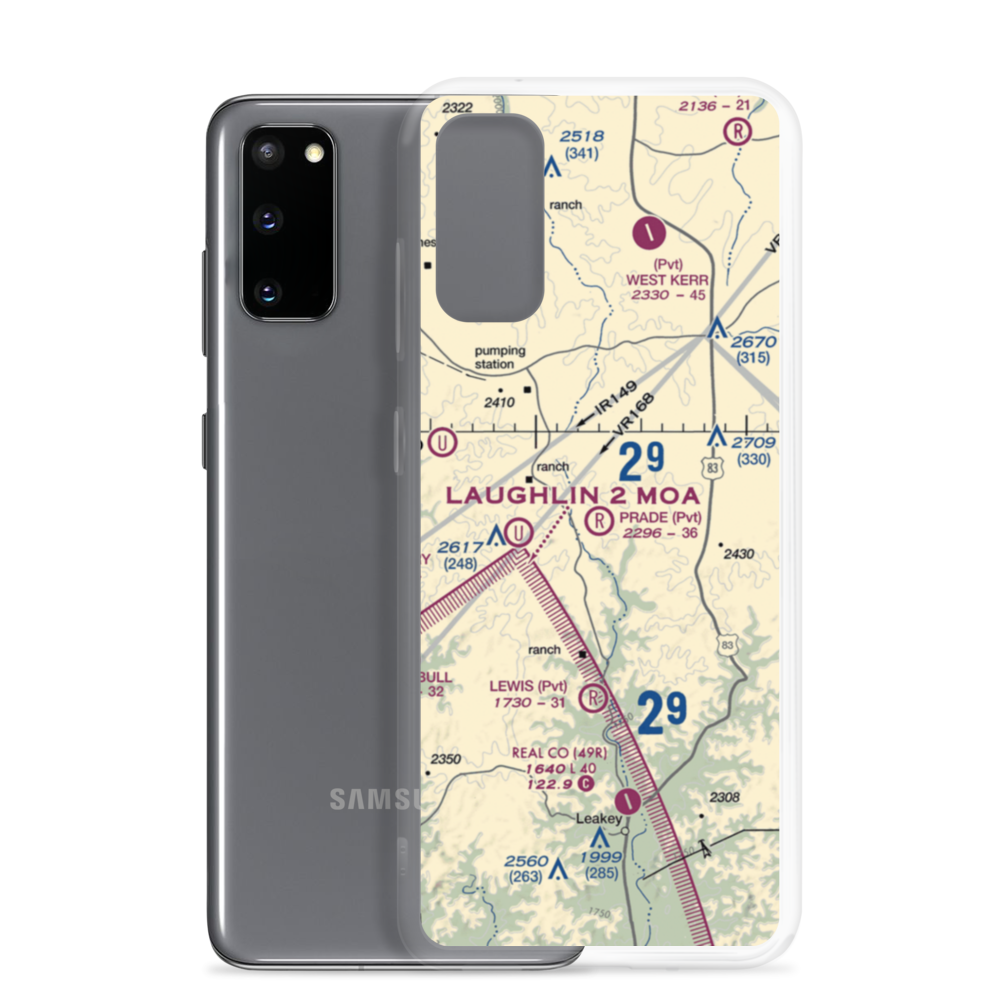 Prade Ranch Airport (57TE) VFR Sectional Samsung Case Samsung Galaxy S20 model shown