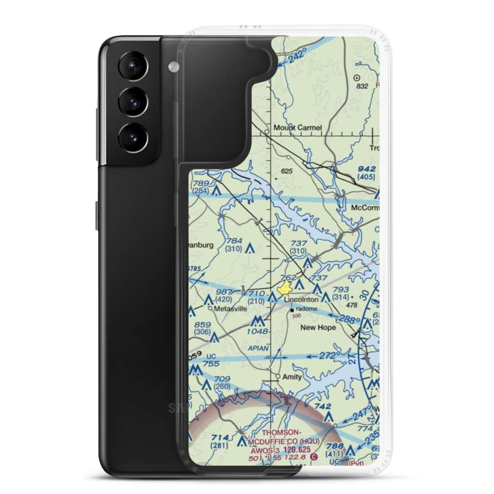 Prater Ranch Airport (3GE8) VFR Sectional Samsung Case Samsung Galaxy S21 Plus model shown