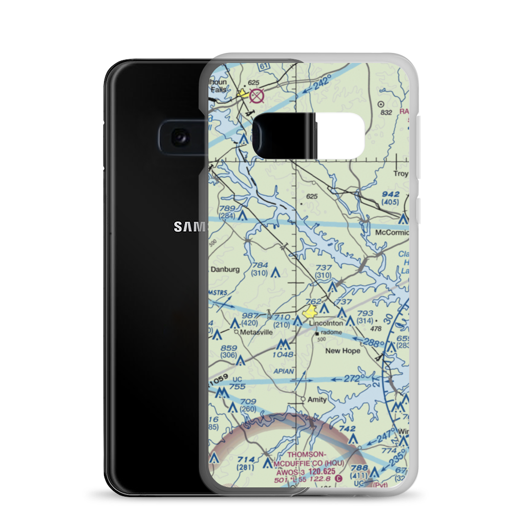 Prater Ranch Airport (3GE8) VFR Sectional Samsung Case Samsung Galaxy S10e model shown