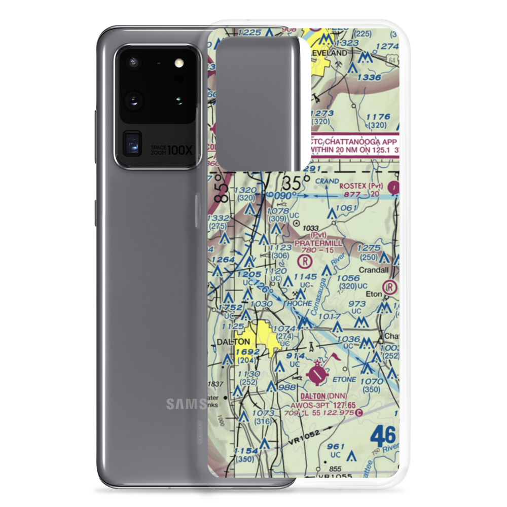 Pratermill Flight Park Airport (GA72) VFR Sectional Samsung Case Samsung Galaxy S20 Ultra model shown
