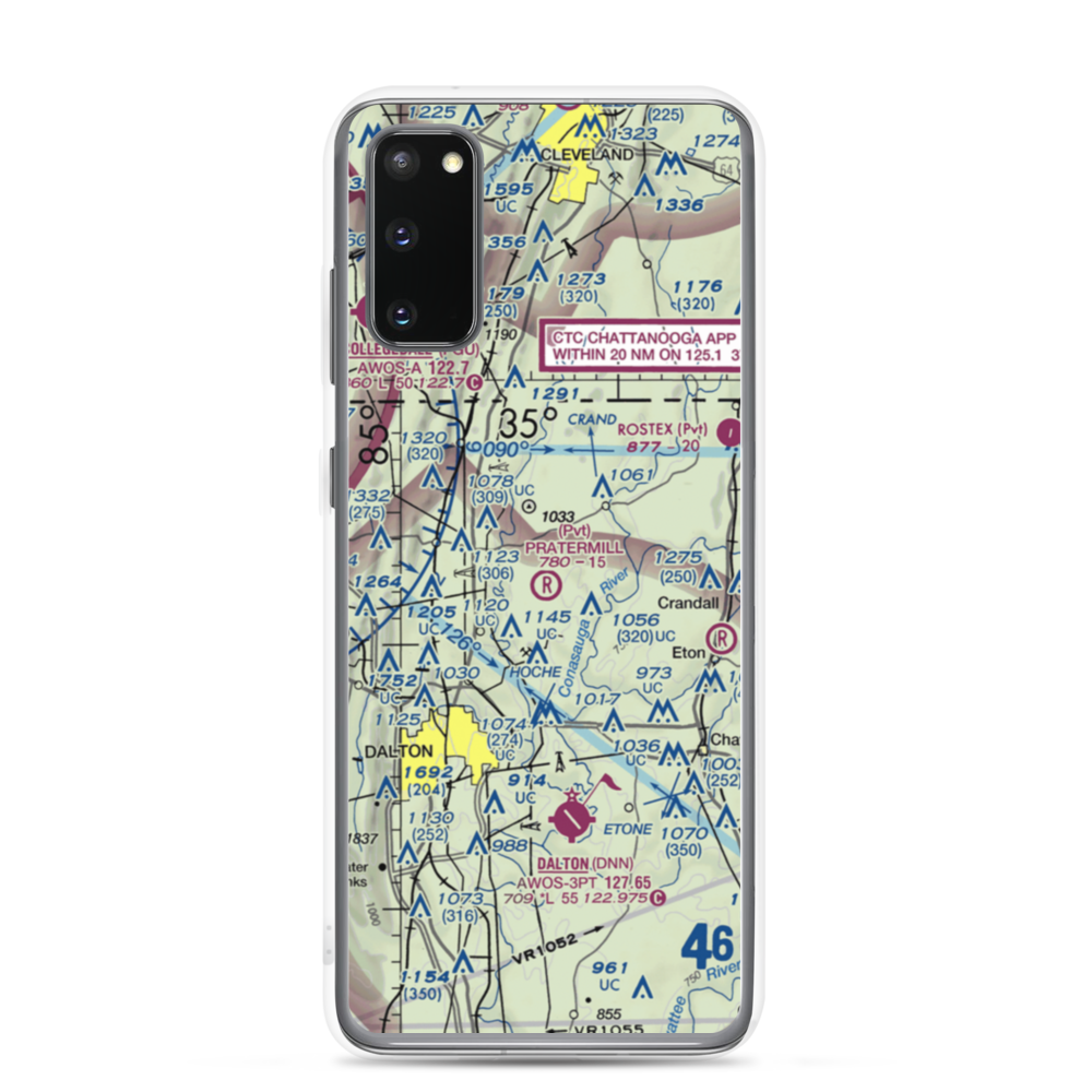 Pratermill Flight Park Airport (GA72) VFR Sectional Samsung Case Samsung Galaxy S20 model shown