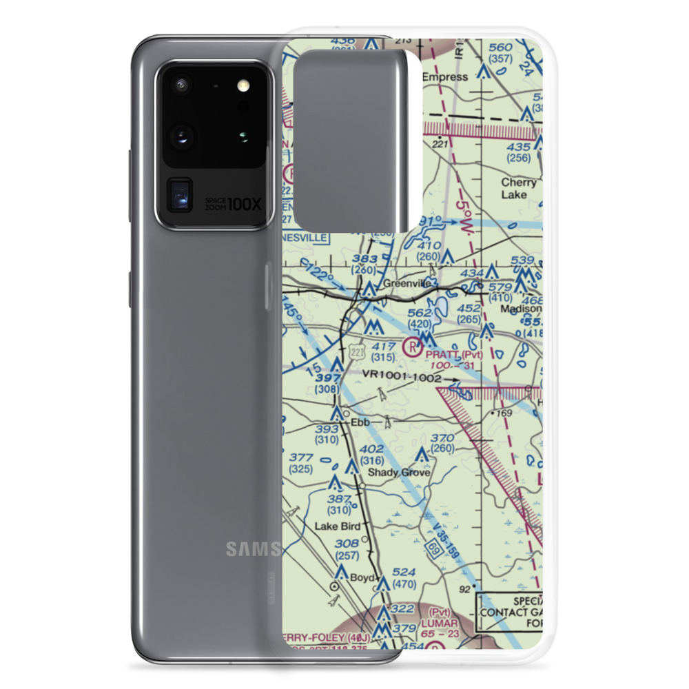 Pratt Airport (20FD) VFR Sectional Samsung Case Samsung Galaxy S20 Ultra model shown