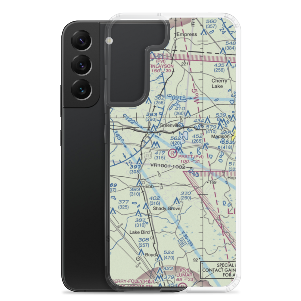 Pratt Airport (20FD) VFR Sectional Samsung Case Samsung Galaxy S22 Plus model shown