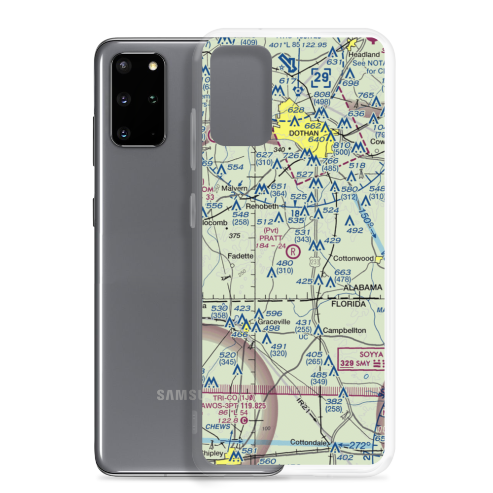 Pratt Landing Airport (7AL7) VFR Sectional Samsung Case Samsung Galaxy S20 Plus model shown