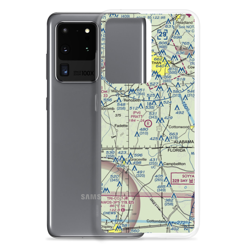 Pratt Landing Airport (7AL7) VFR Sectional Samsung Case Samsung Galaxy S20 Ultra model shown