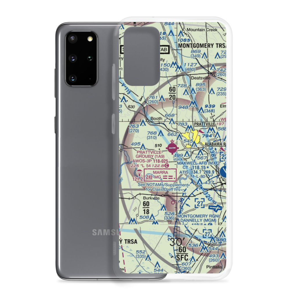 Prattville - Grouby Field (1A9) VFR Sectional Samsung Case Samsung Galaxy S20 Plus model shown