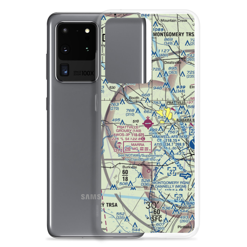 Prattville - Grouby Field (1A9) VFR Sectional Samsung Case Samsung Galaxy S20 Ultra model shown