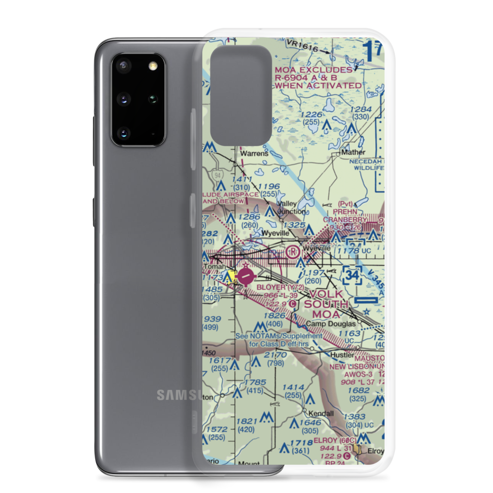 Prehn Cranberry Company Airport (01WI) VFR Sectional Samsung Case Samsung Galaxy S20 Plus model shown