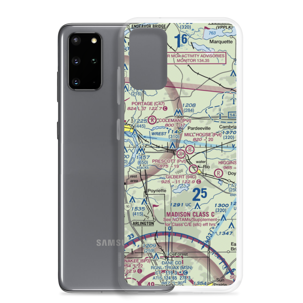 Prescott Field (WS32) VFR Sectional Samsung Case Samsung Galaxy S20 Plus model shown