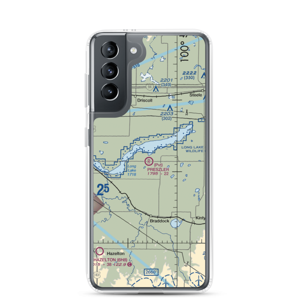 Preszler Airstrip (1NA8) VFR Sectional Samsung Case Samsung Galaxy S21 model shown