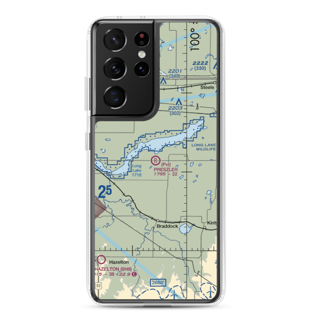 Preszler Airstrip (1NA8) VFR Sectional Samsung Case Samsung Galaxy S21 Ultra model shown