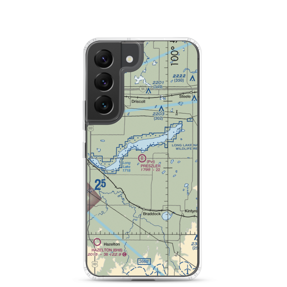 Preszler Airstrip (1NA8) VFR Sectional Samsung Case Samsung Galaxy S22 model shown