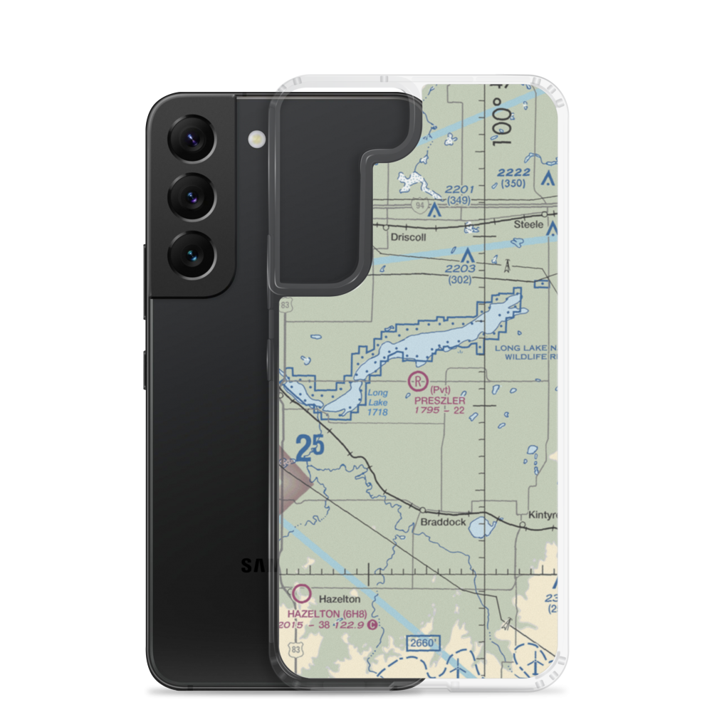 Preszler Airstrip (1NA8) VFR Sectional Samsung Case Samsung Galaxy S22 model shown