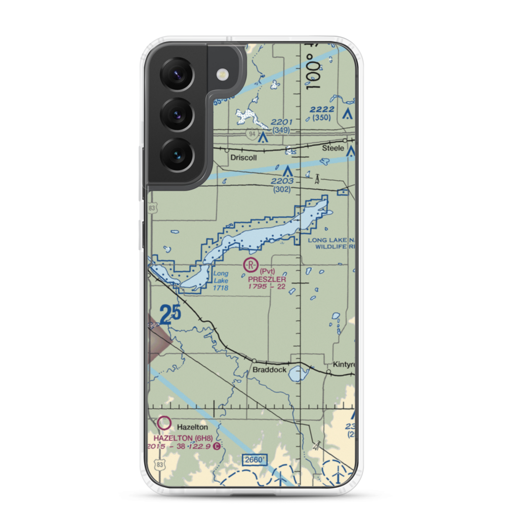 Preszler Airstrip (1NA8) VFR Sectional Samsung Case Samsung Galaxy S22 Plus model shown
