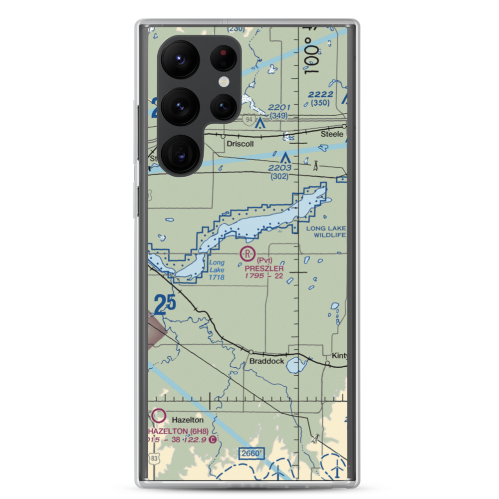 Preszler Airstrip (1NA8) VFR Sectional Samsung Case Samsung Galaxy S22 Ultra model shown