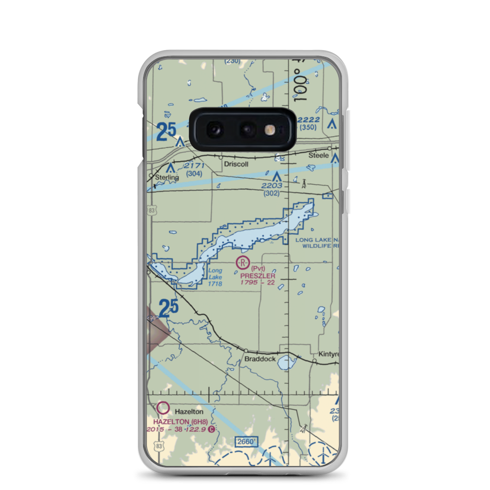Preszler Airstrip (1NA8) VFR Sectional Samsung Case Samsung Galaxy S10e model shown