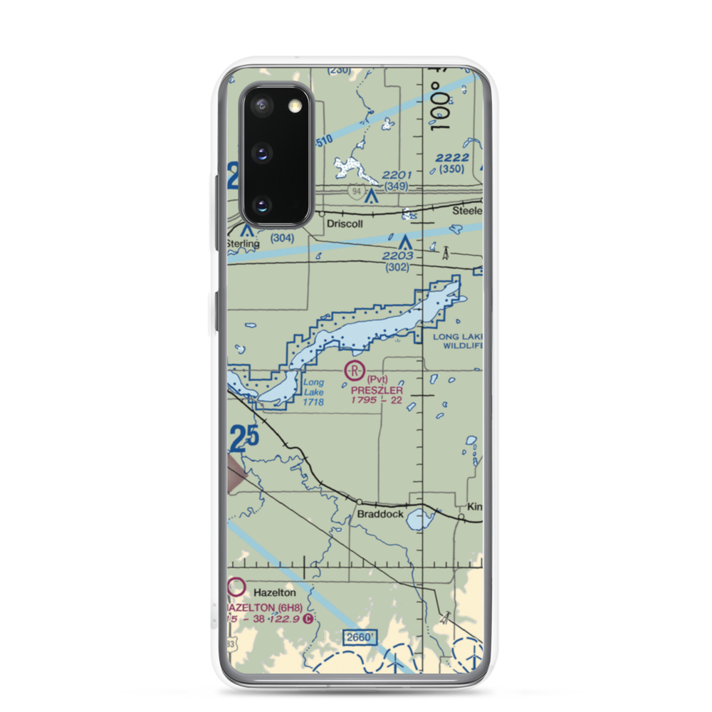 Preszler Airstrip (1NA8) VFR Sectional Samsung Case Samsung Galaxy S20 model shown
