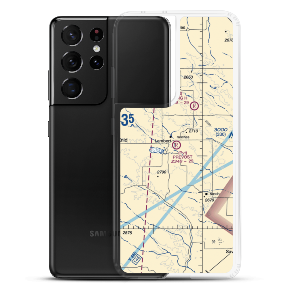 Prevost Airport (20MT) VFR Sectional Samsung Case Samsung Galaxy S21 Ultra model shown