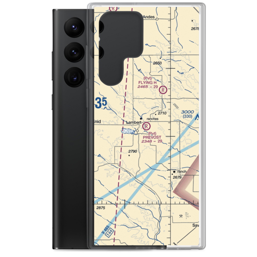 Prevost Airport (20MT) VFR Sectional Samsung Case Samsung Galaxy S22 Ultra model shown